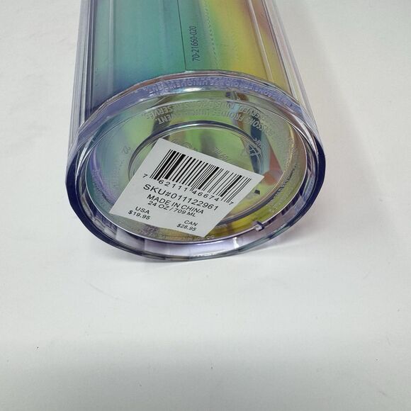 Starbucks 2021 Rainbow Pride Kaleidoscope 24oz tumbler Iridescent Holographic - Picture 4 of 5